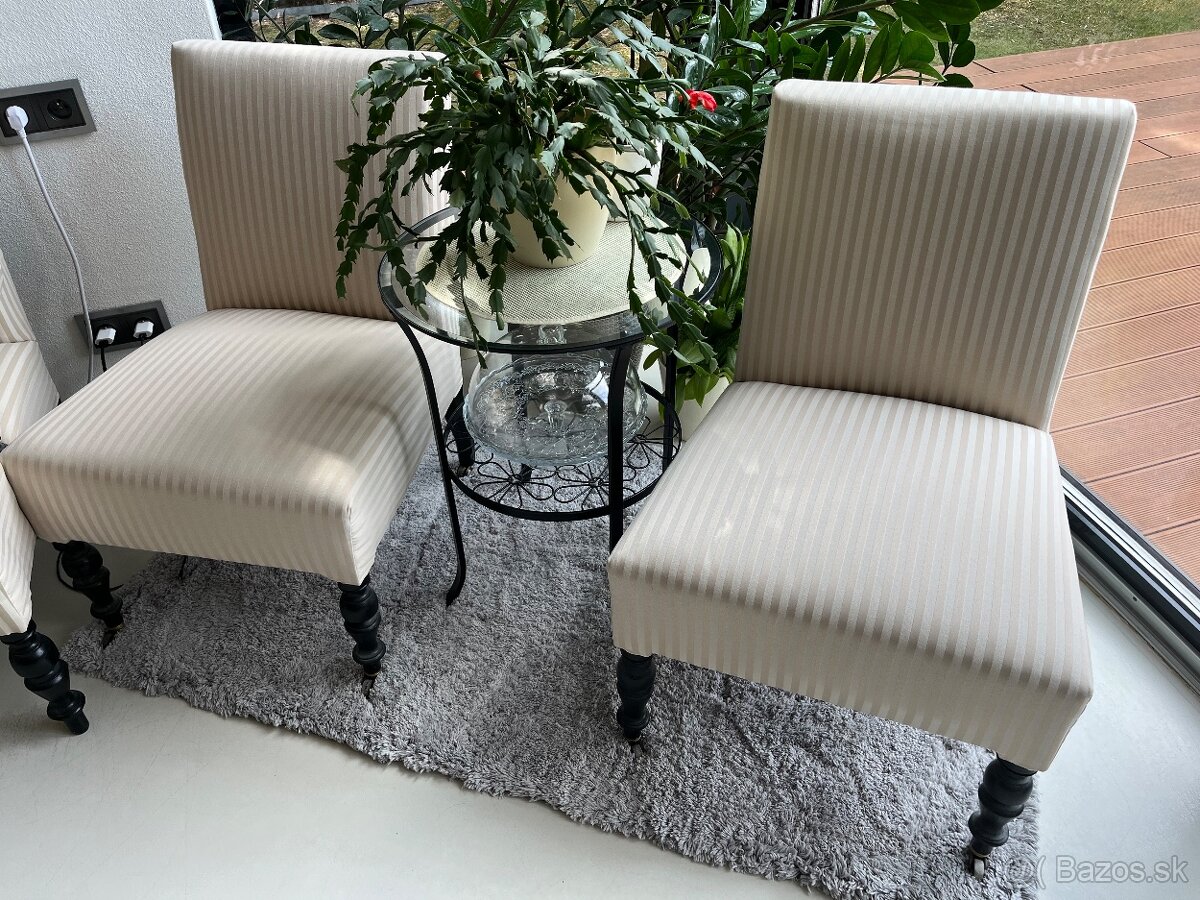 Starožitná prečalúnená sedacia súprava - 2