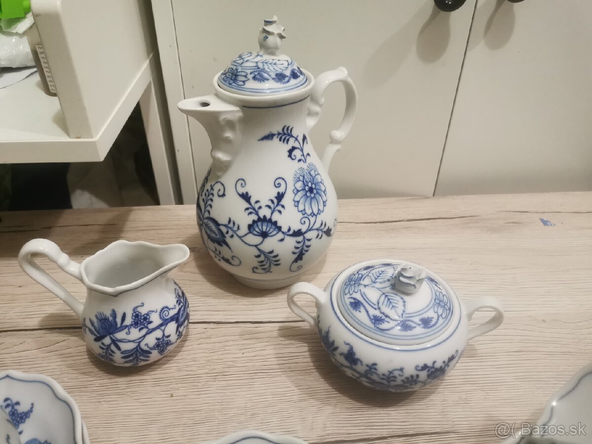 Cibulak, zwiebelmuster, čajový servis - 2