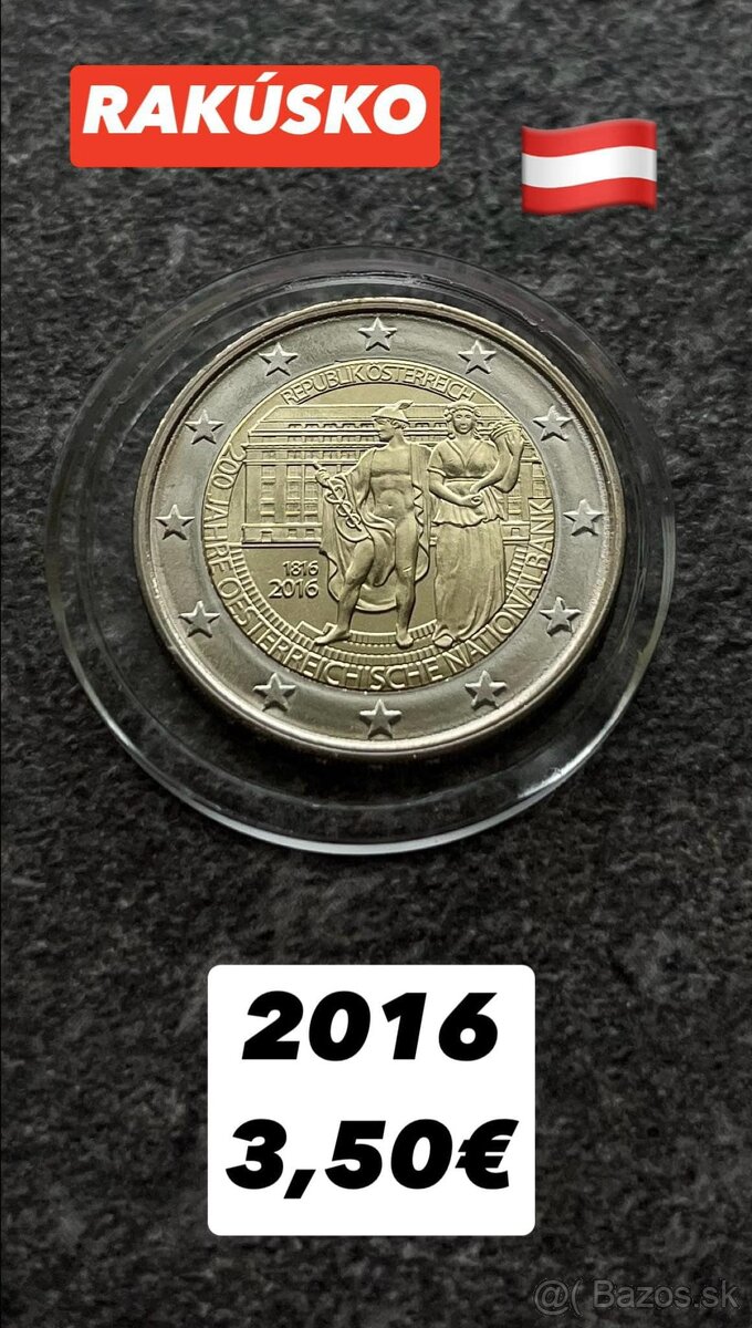 2 eurové mince Rakúsko - 2