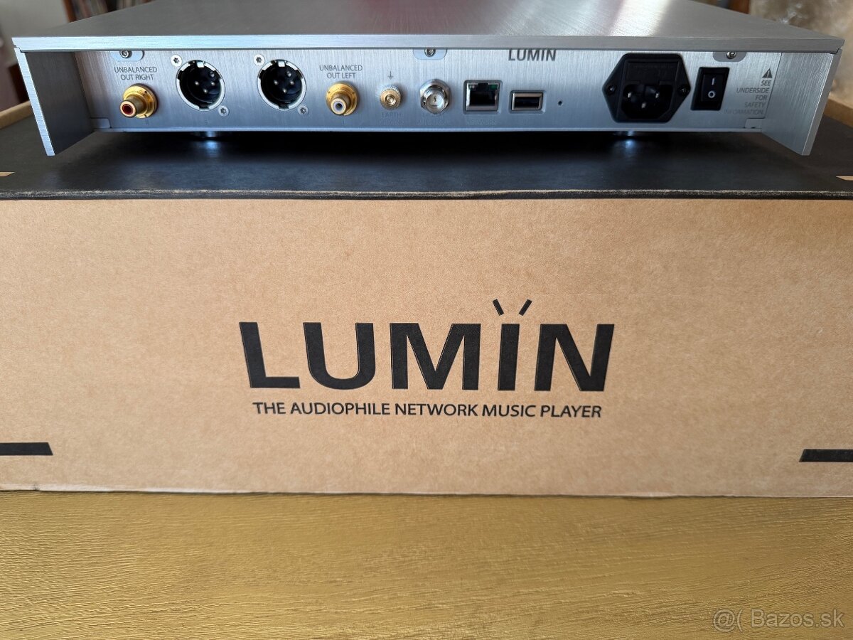 Lumin T2, sieťový prehrávač , predzisilňovač, Dual Sabre dac - 2