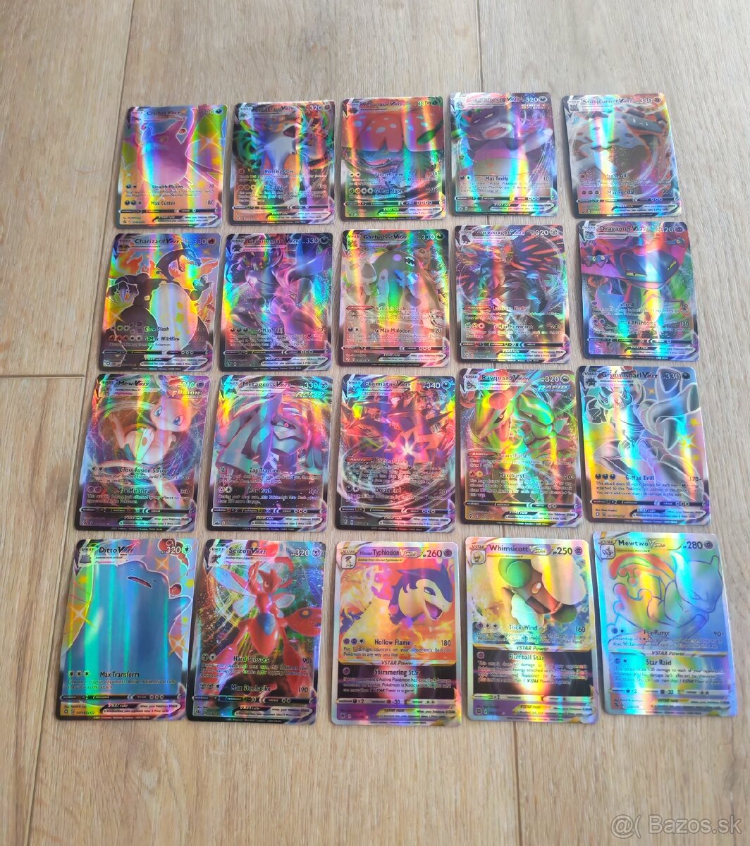 Dúhové Pokemon karty - 2