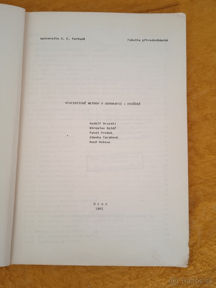 skriptá zo štatistiky v Geografii VŠ - 2