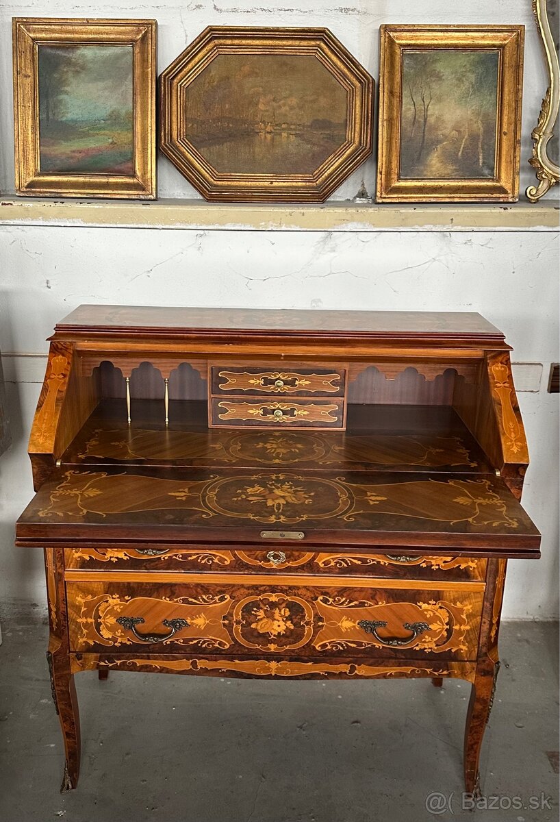 Intarzovaná písacia komoda - 2