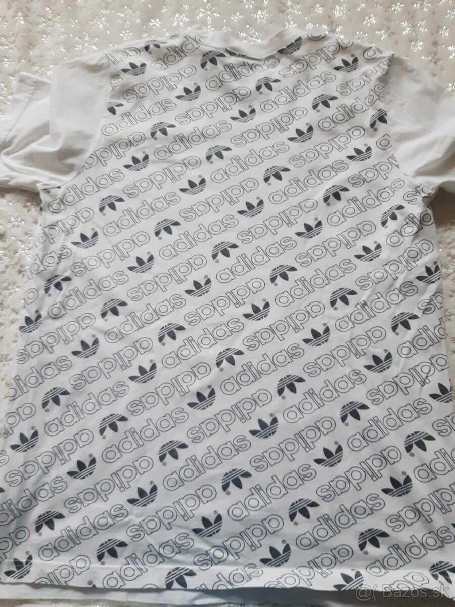 Biele adidas tričko veľ. L - 2