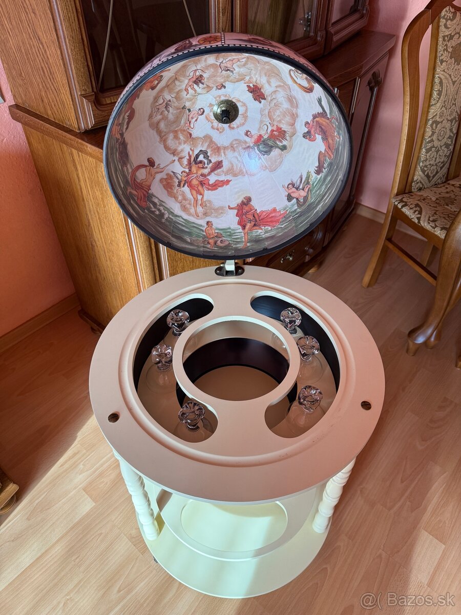 Globe bar – vintage barový glóbus - 2