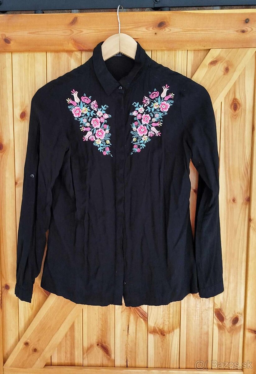 Dámska čierna košeľa - 2