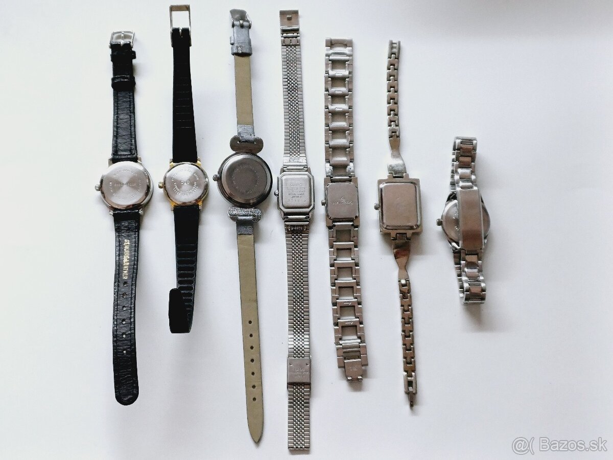 7 ks dámske hodinky, vložene nove baterie a su dobre funkčne - 2