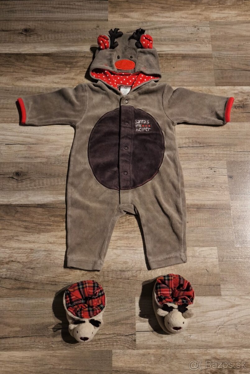 Vianočné oblečenie pre bábätká (0-3m) - 2