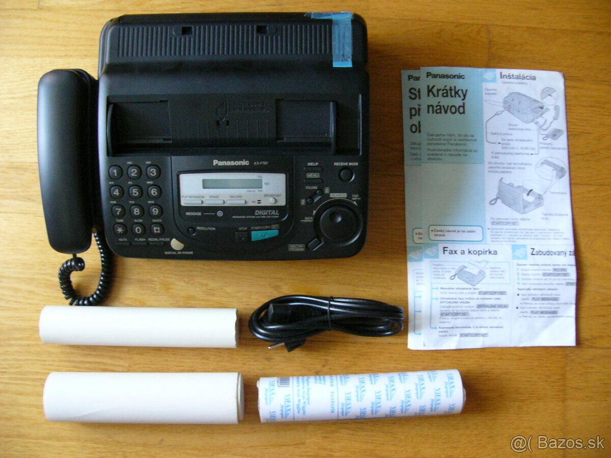 Predám Panasonic KX-FT67, fax, telefón, záznamník, kopirka. - 2