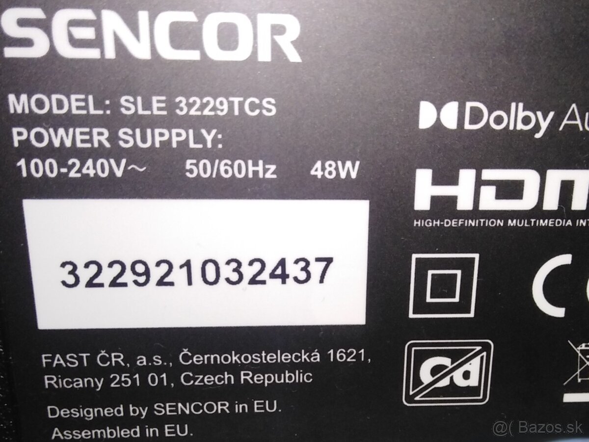 Sencor SLE 3229TCS - 2