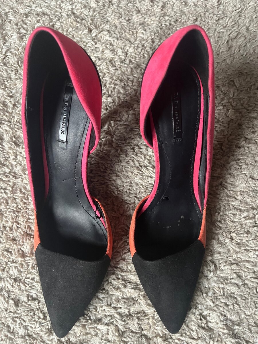 Zaujímavé farebné lodičky ZARA, č.41 - 2