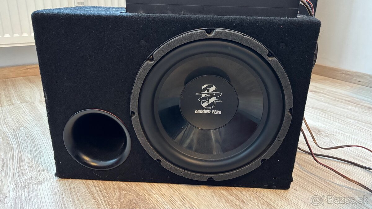 Subwoofer do auta Ground Zero + zosilňovač Magnat - 2