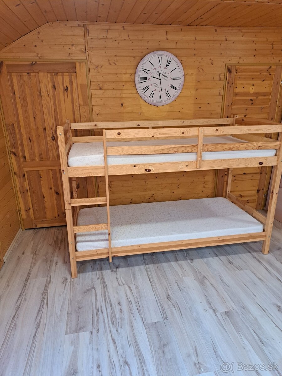 Poschodová posteľ 90x200cm s matracmi - 2