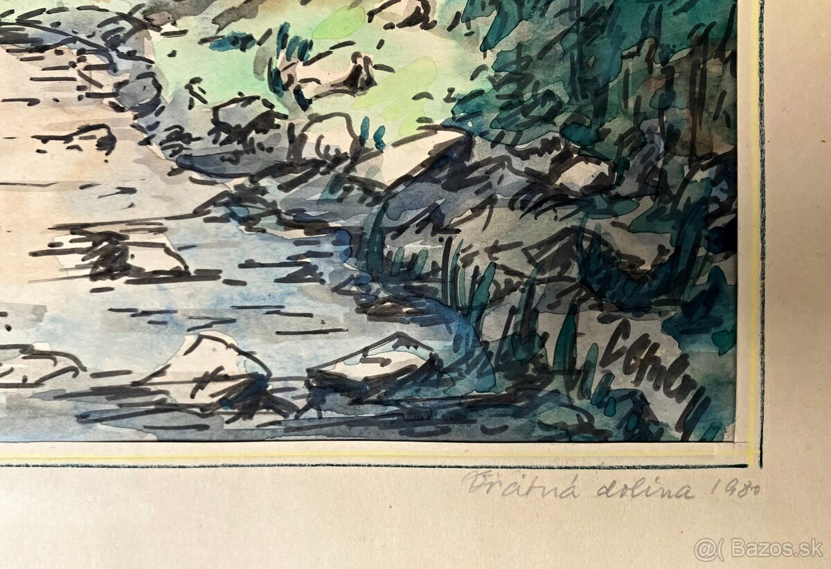 maľba - "Vrátna dolina" - 2