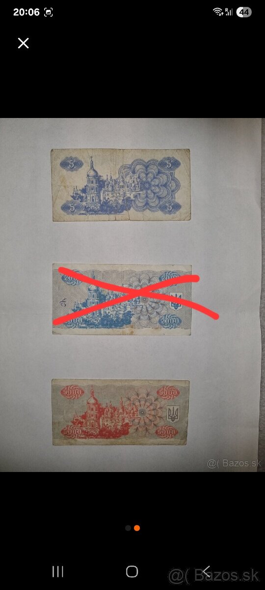 UKRAJINSKÉ HRIVNY. - 2
