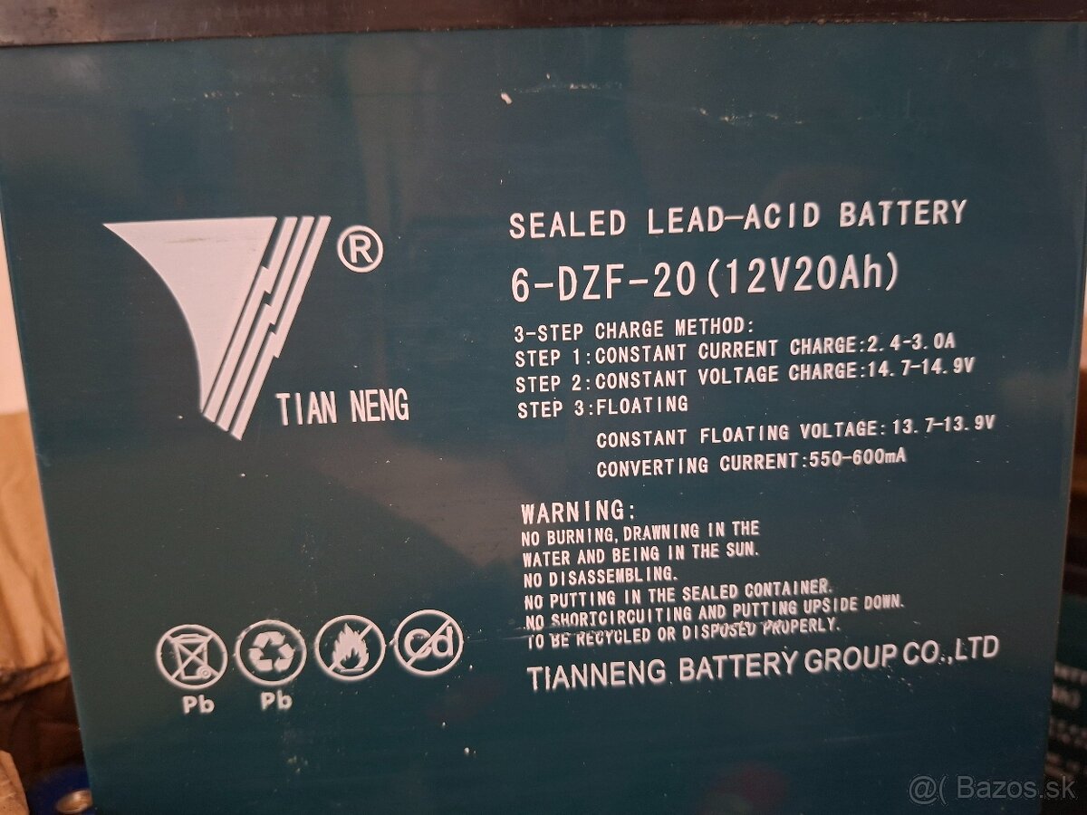 Bateria 12v 20ah - 2