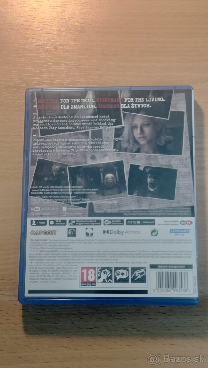Predám PS5 hru Resident evil requiem,ako nová. - 2