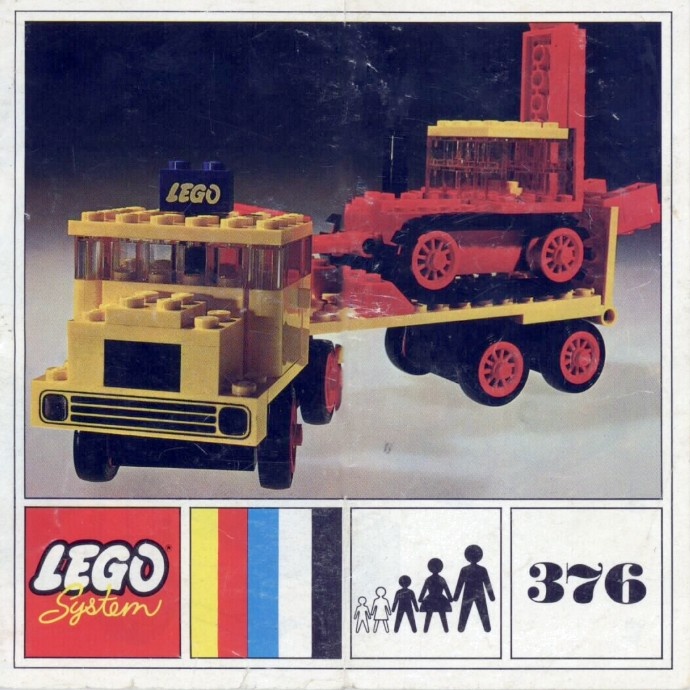 LEGO 376 - Low-Loader with Excavator - 2