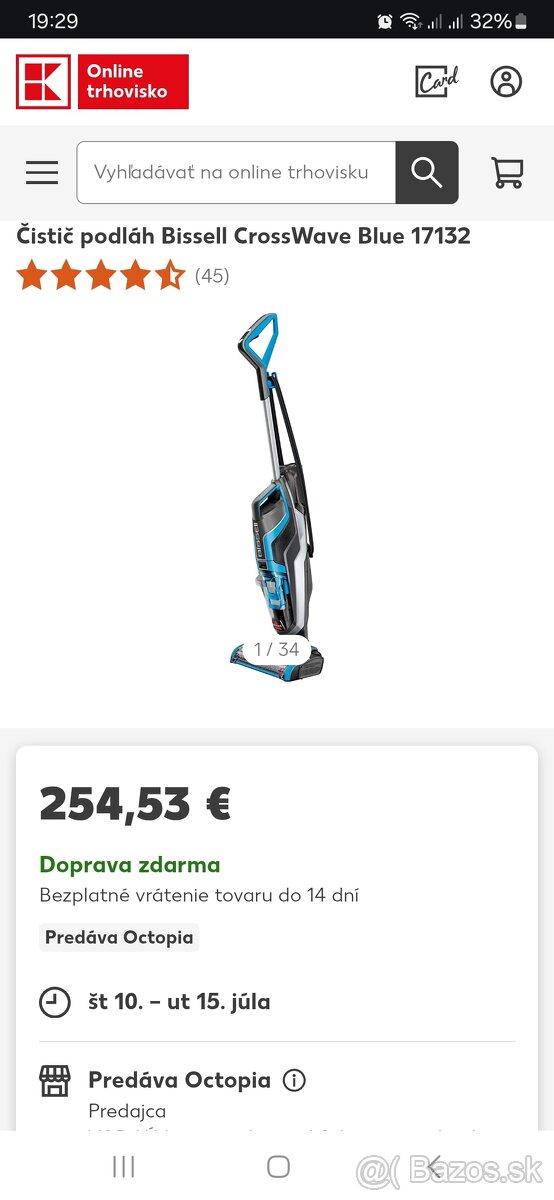 Čistič podláh Bissell CrossWave - 2