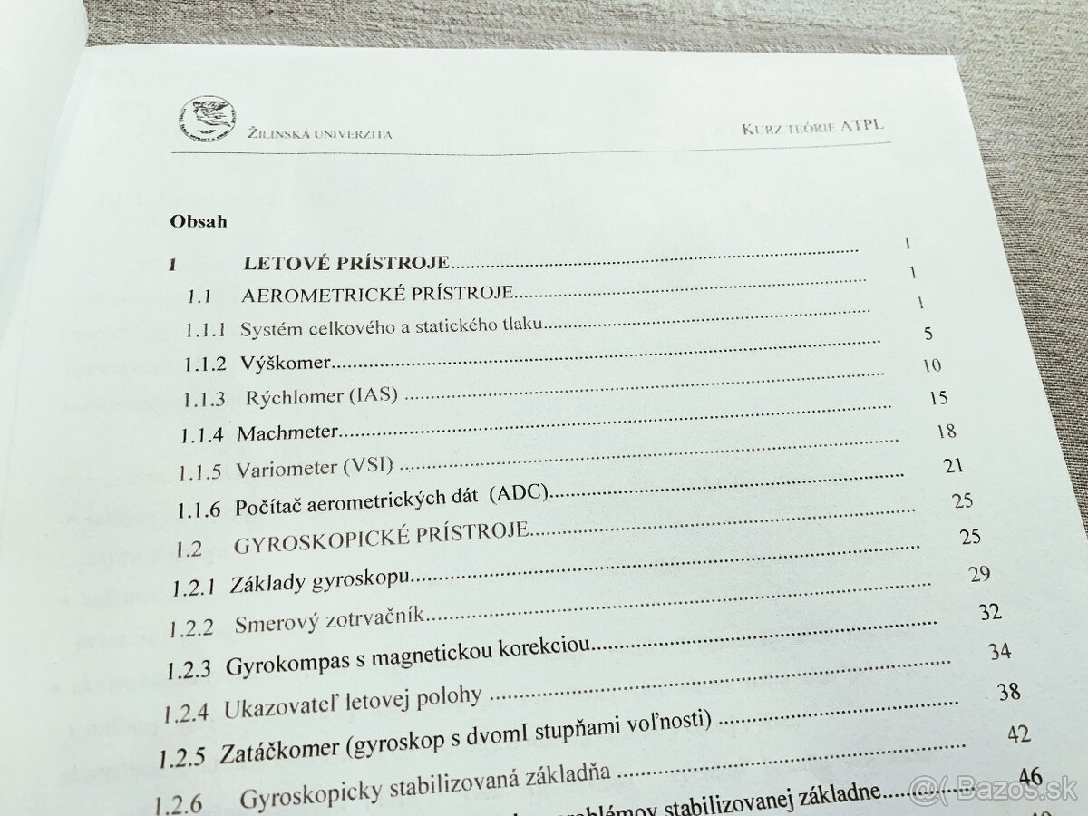 022 Prístrojové vybavenie - Kurz teórie ATPL - 2