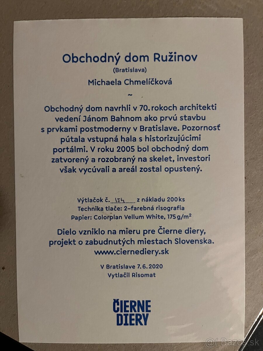 Čierne diery - OC Ružinov - Chmelíčková - 2