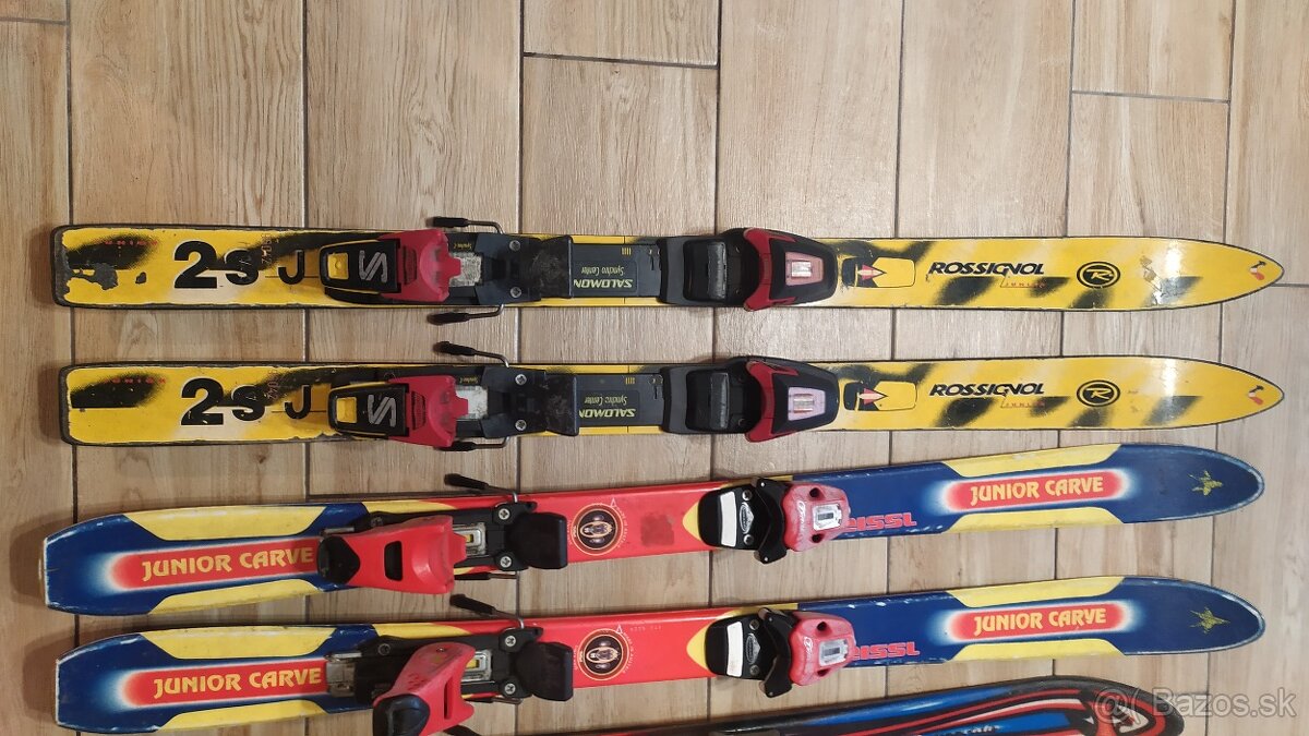 Detské lyže carvingove + lyžiarky - 2