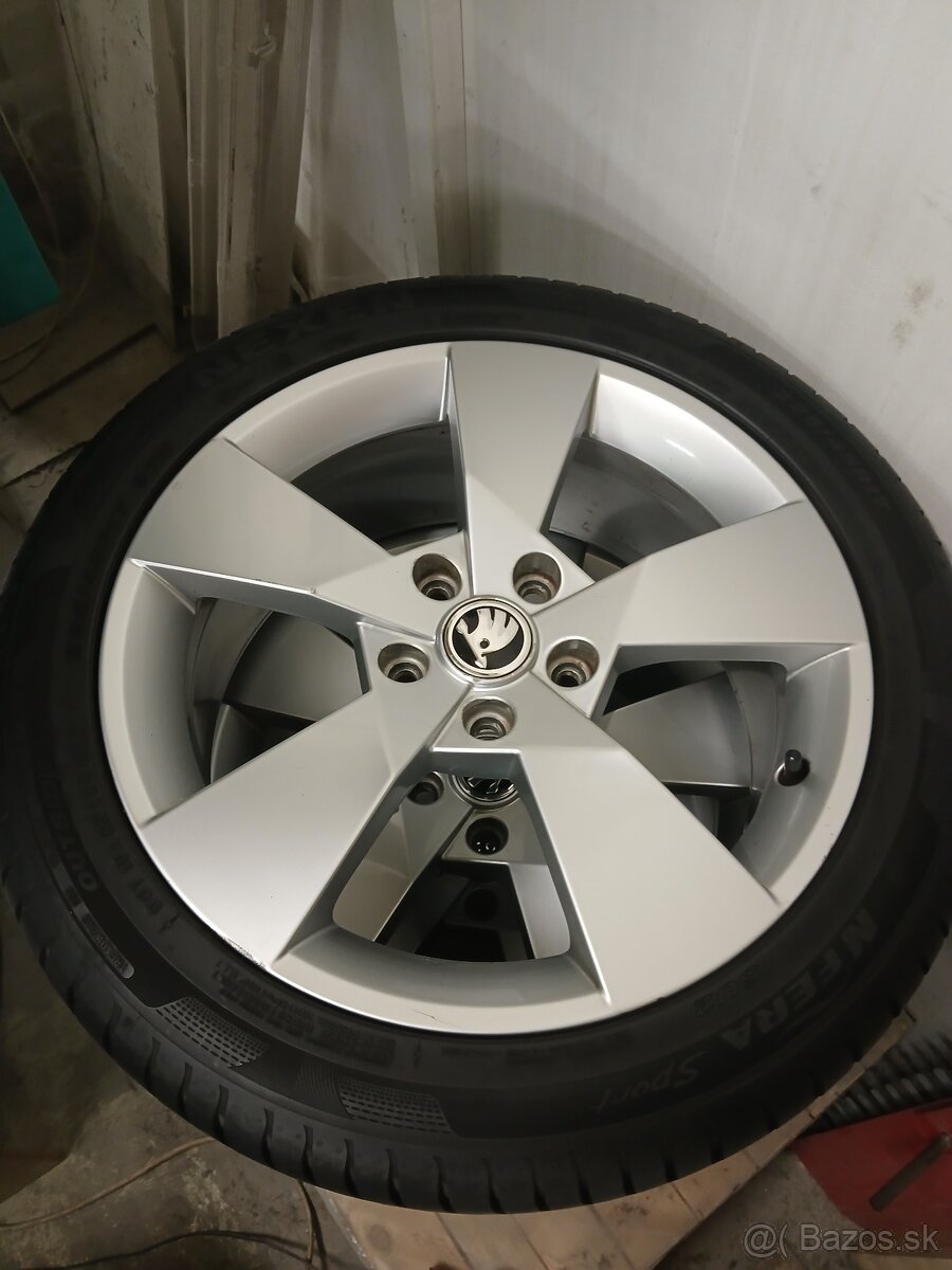 ORIGINÁL ALU DISKY ŠKODA 17" - 2