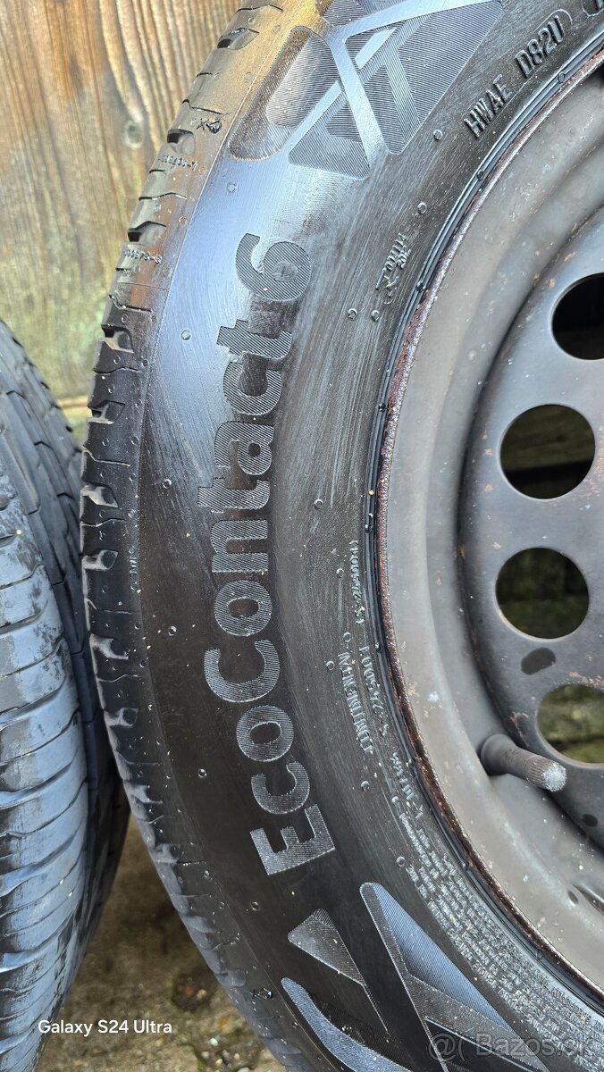 Letne pneumatiky Continental + disky 195/65R15 - 2
