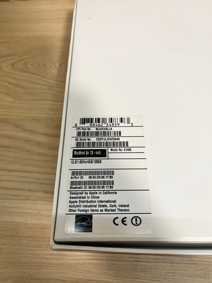 Apple MacBook Air 13” (A1466) – 70€ - 2