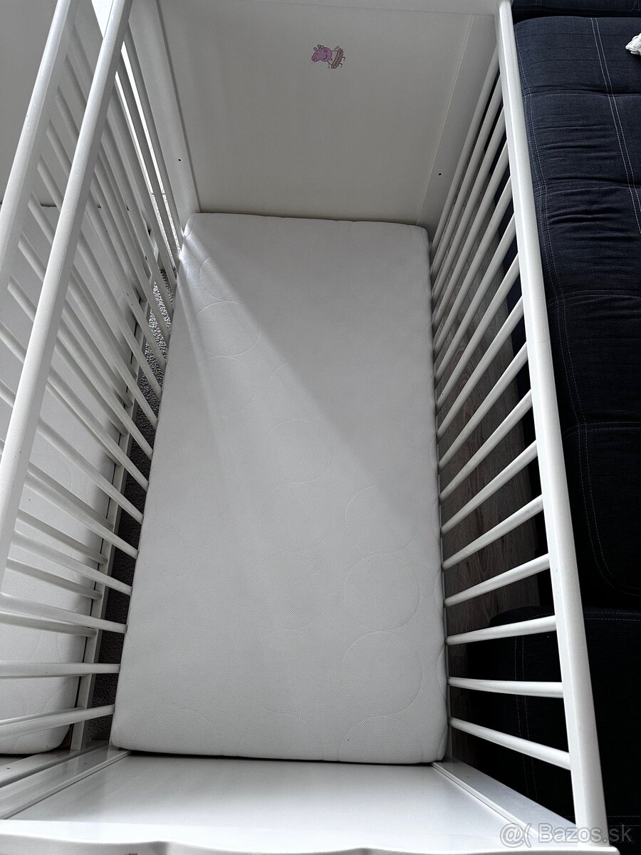 2x Ikea detska postielka s matracom - 2