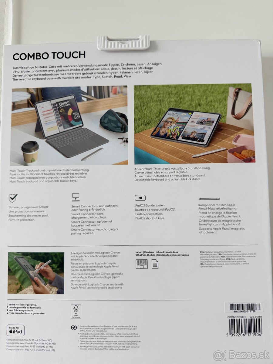 Logitech Combo Touch pre iPad Air 13” M2/M3 - 2
