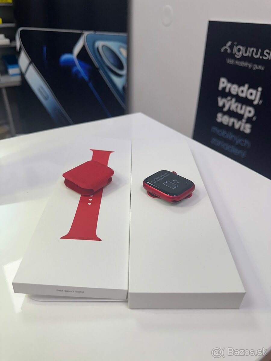 Apple watch 9 45mm Red Batéria 100% - 2