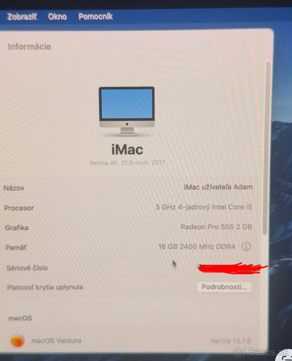 Apple iMac 21.5” - 2