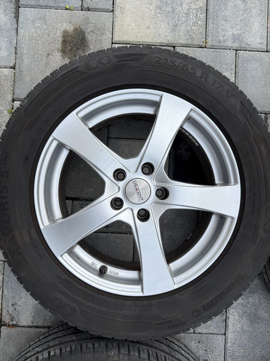 Dezent 17"ALU disky R17 5x112 ET38 7J x 17H2 VW ŠKODA SEAT - 2