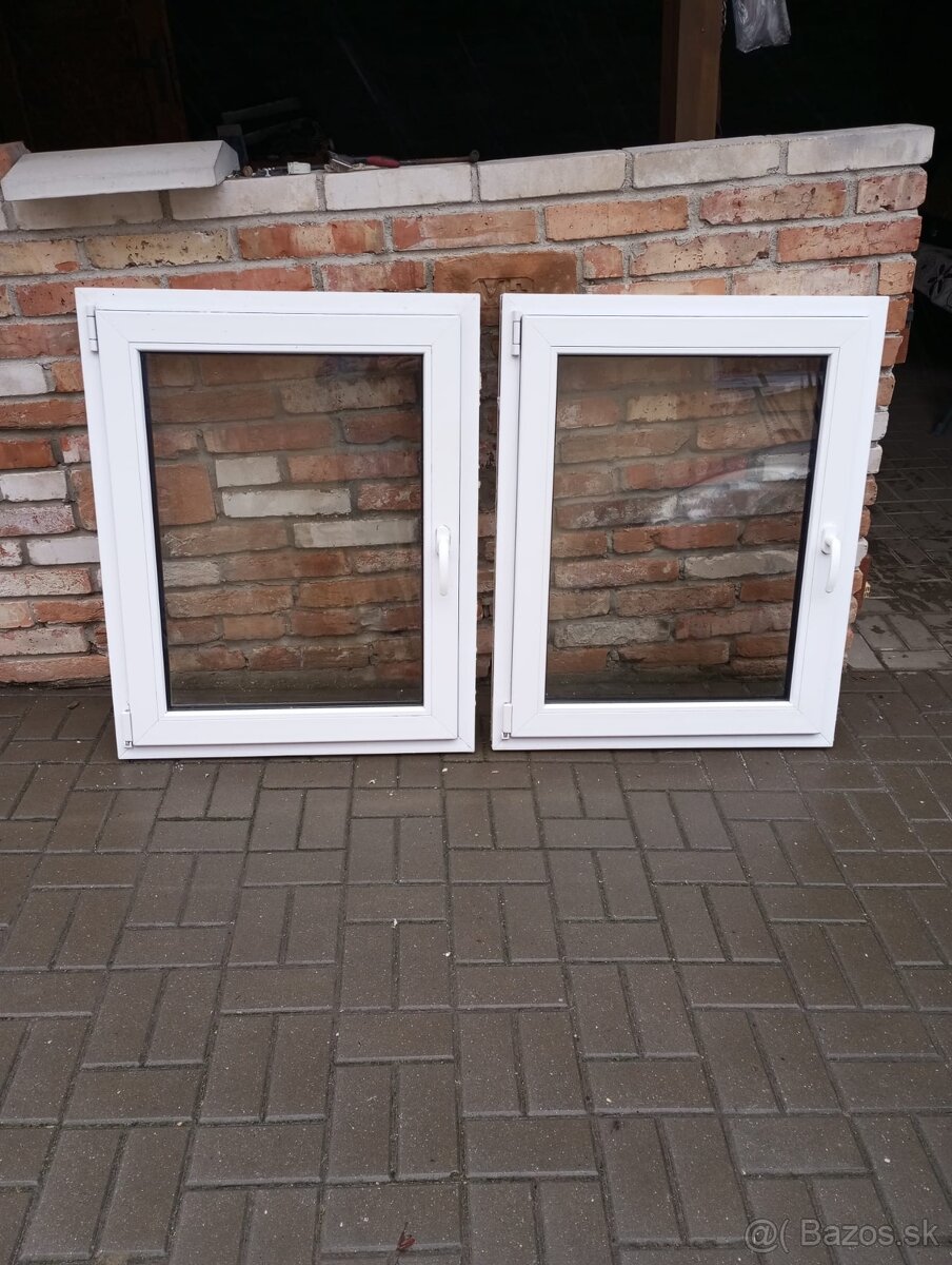 Plastove okna 2x 100x80cm - 2