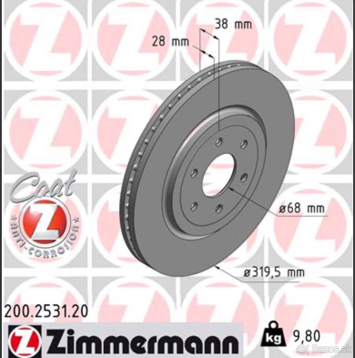BRZDOVÉ KOTÚČE ZIMMERMANN 200253120 - 2