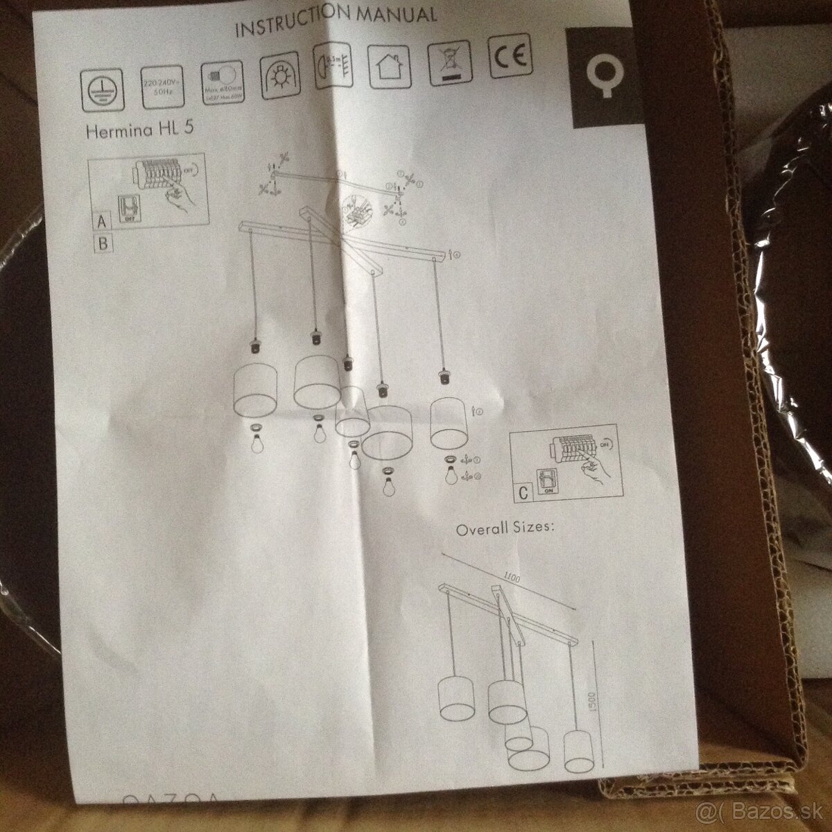 Stropný luster. - 2