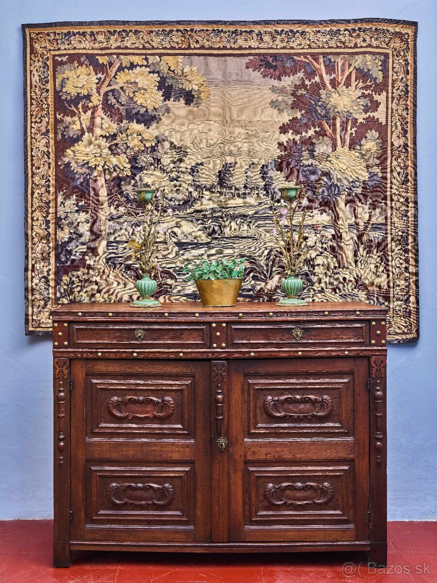 Neorenesančná komoda z masívneho duba cca 1800 - 2
