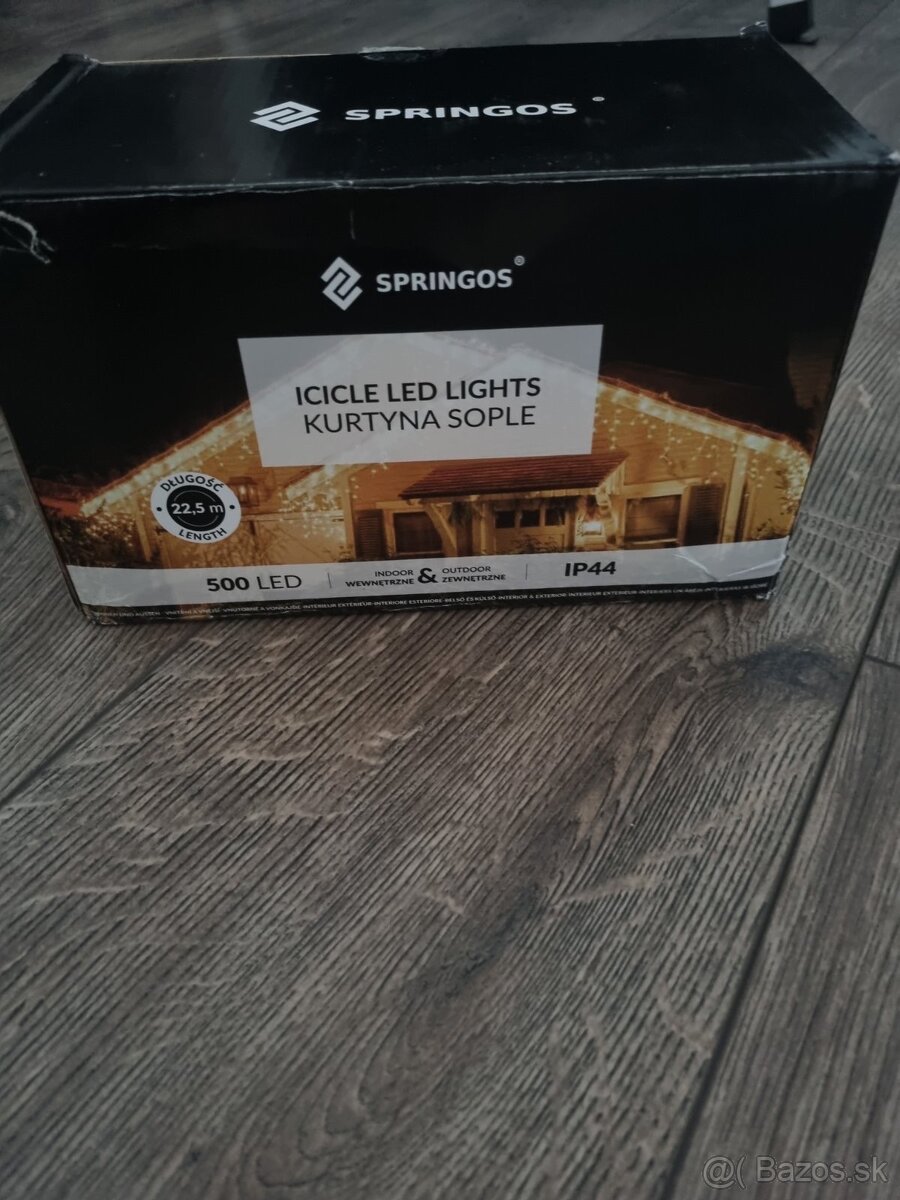 Vianočná led svetelná záclona vonkajšia - 2