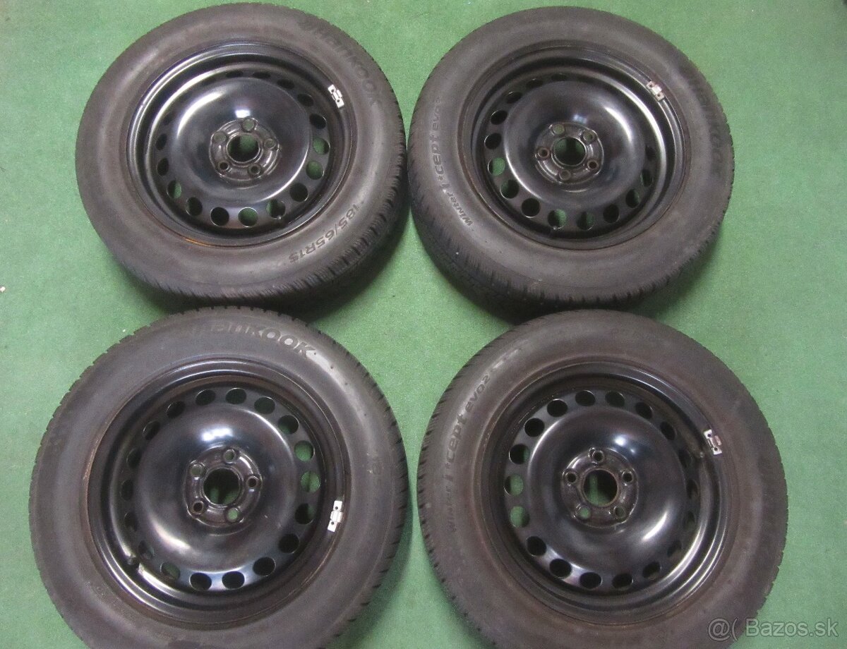 R15 zimná sada Audi A1 5x100 185/65R15 Hankook - 2