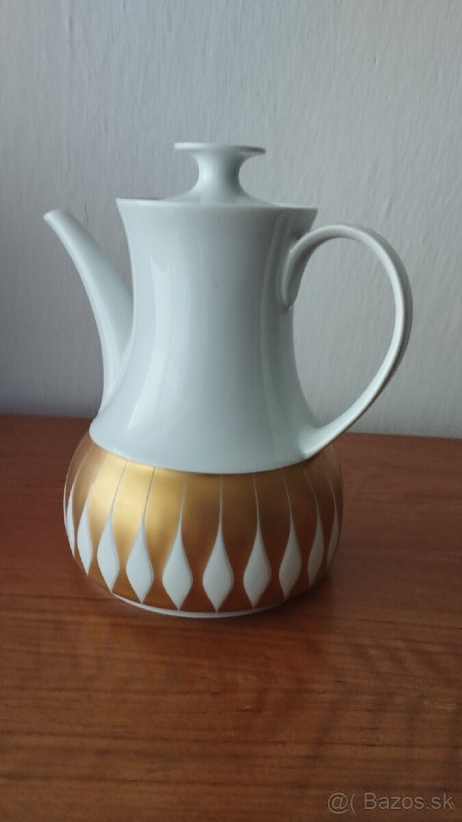 Porcelánová kávová kanvica - návrh T.Wirkkala - 2