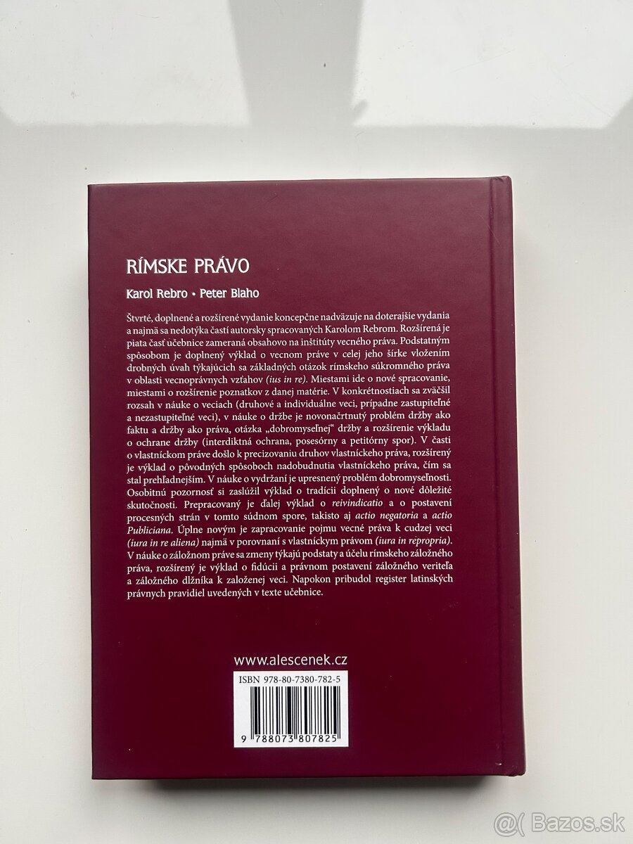 Rímske právo - Karol Rebro, Peter Blaho - 2