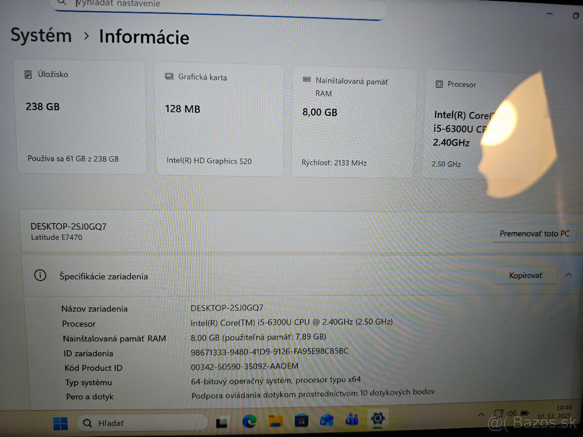 Dell Latitude e7470 dotykový LCD - 2