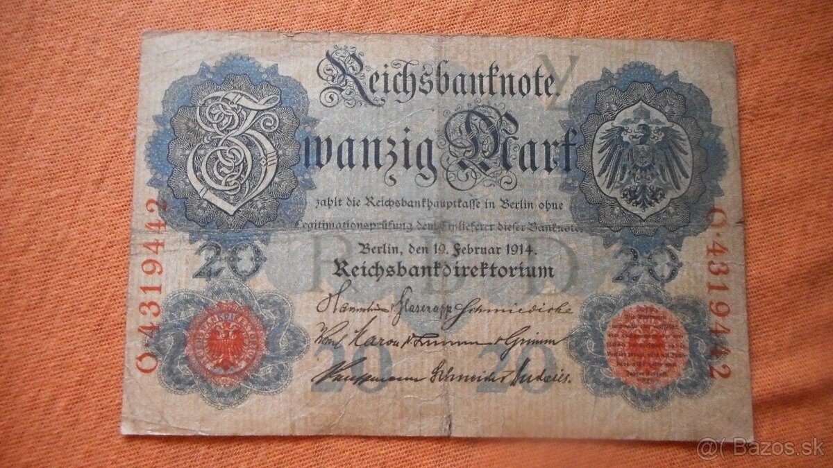 Bankovky - Nemecko B - 2