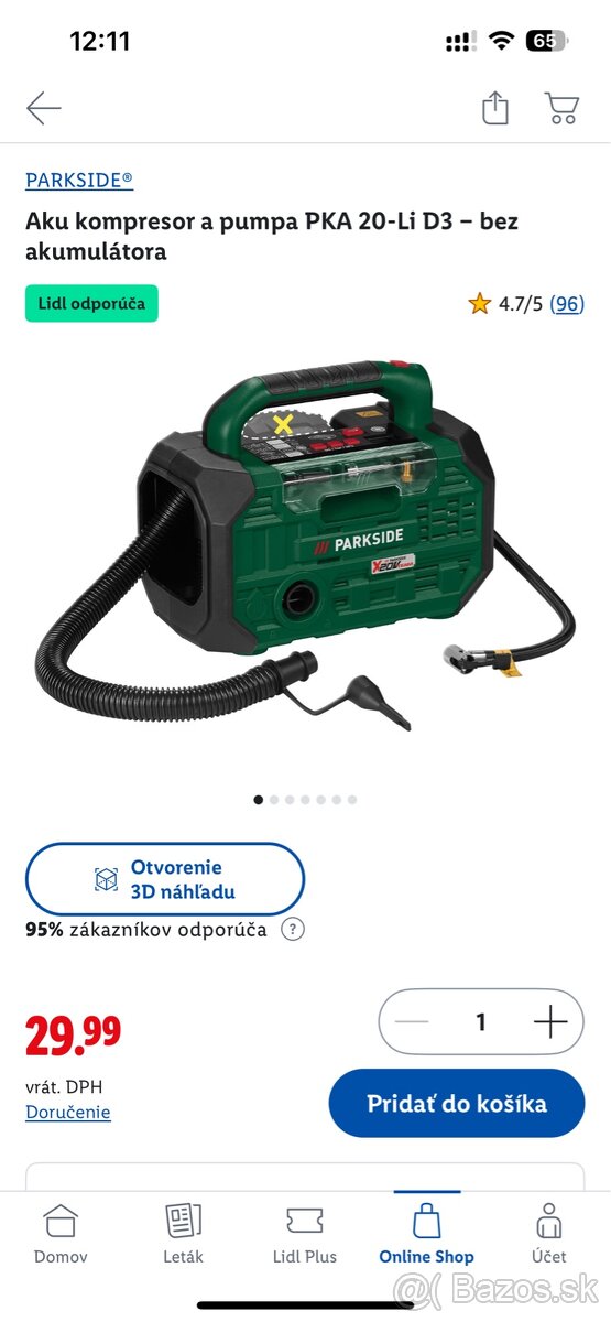 Aku kompresor PKA 20 Li D3 - 2