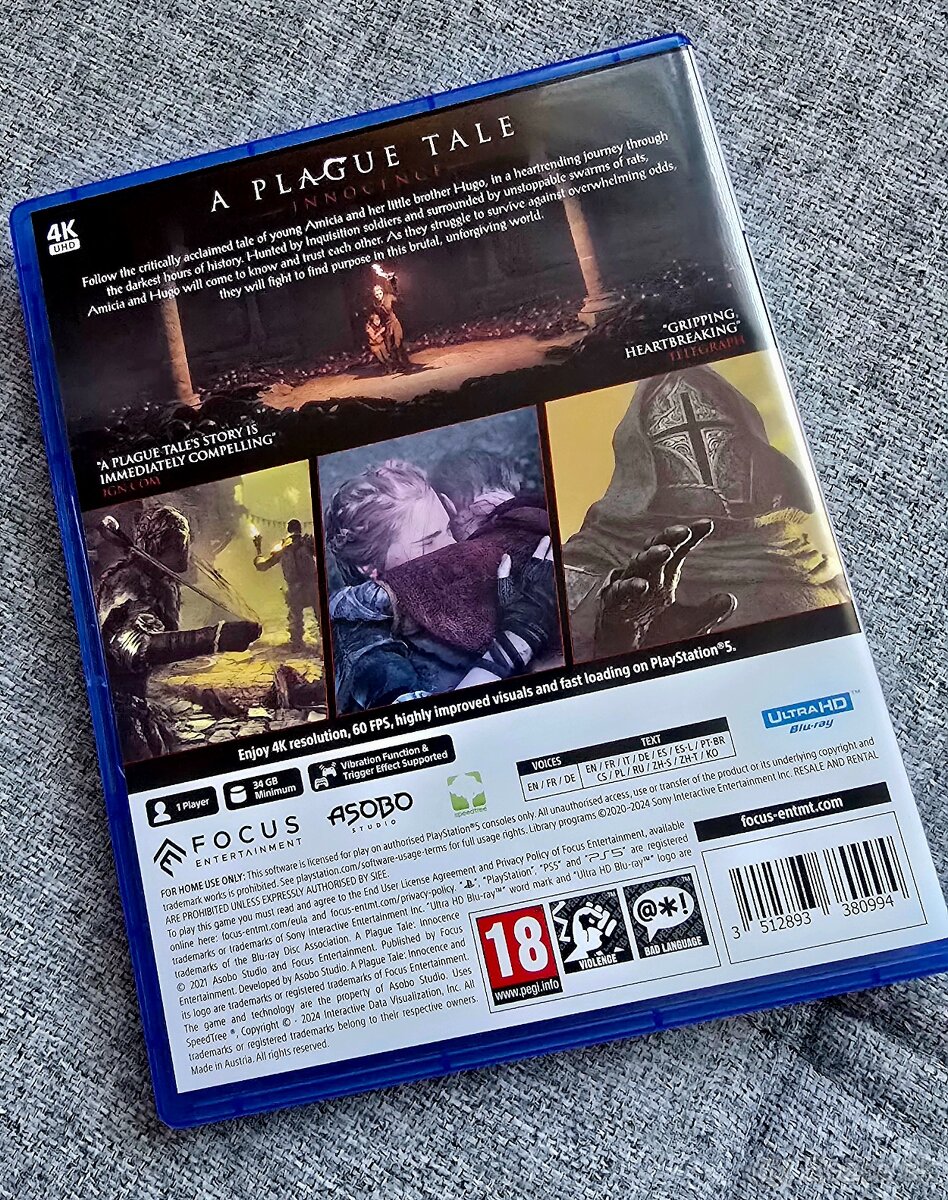 A plague tale Innocence PS5 - 2