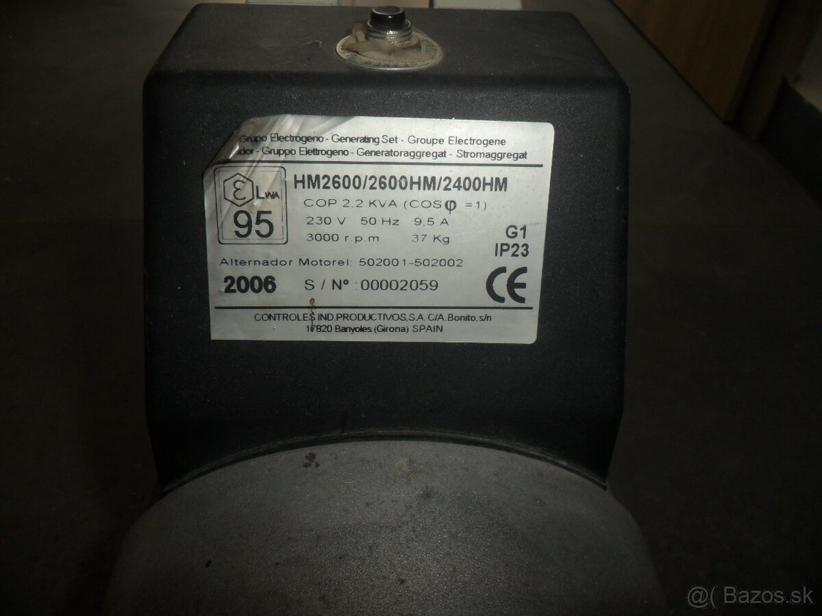 Elektrocentrála Honda 2,2 kW - 2