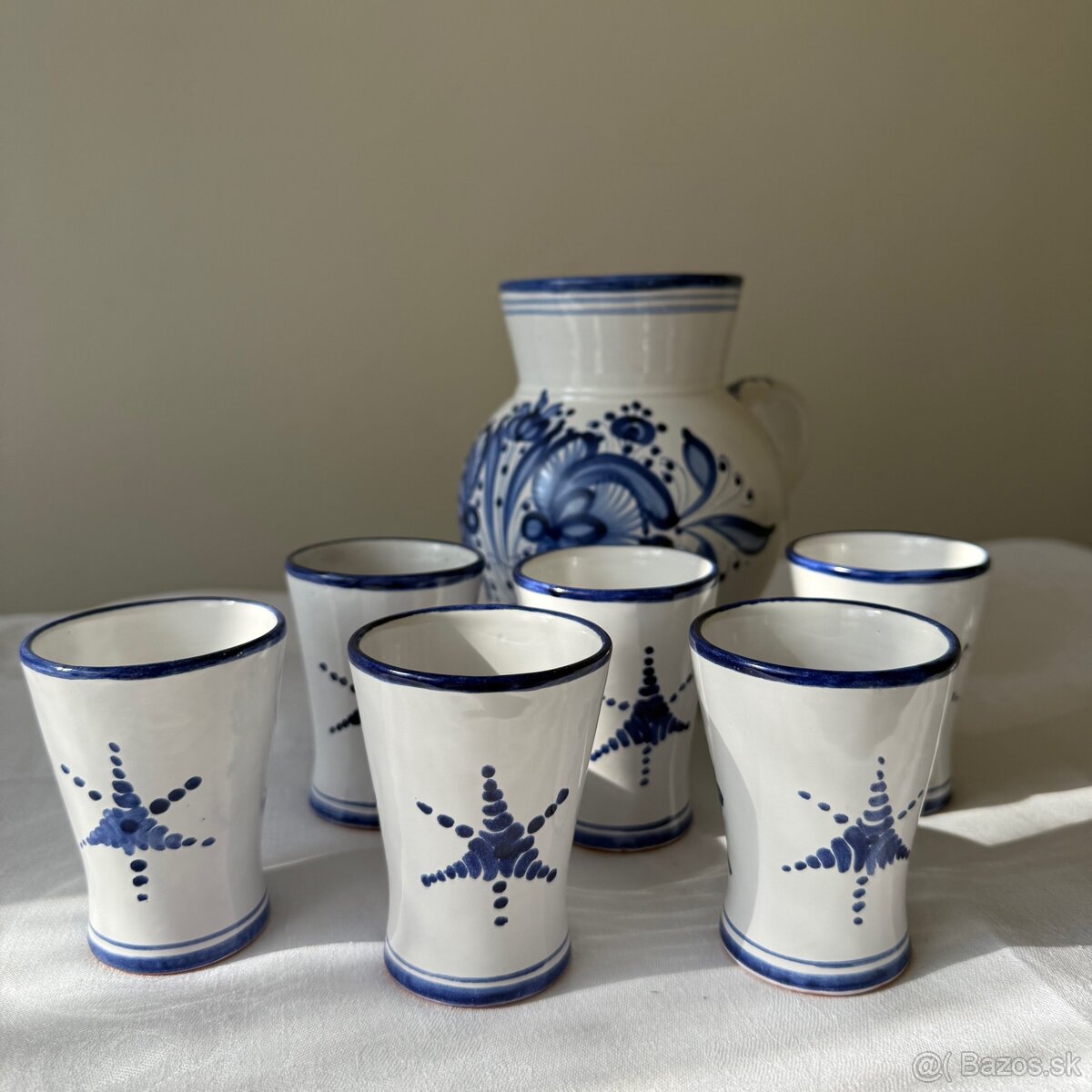 Krásny set modranskej keramiky - 2