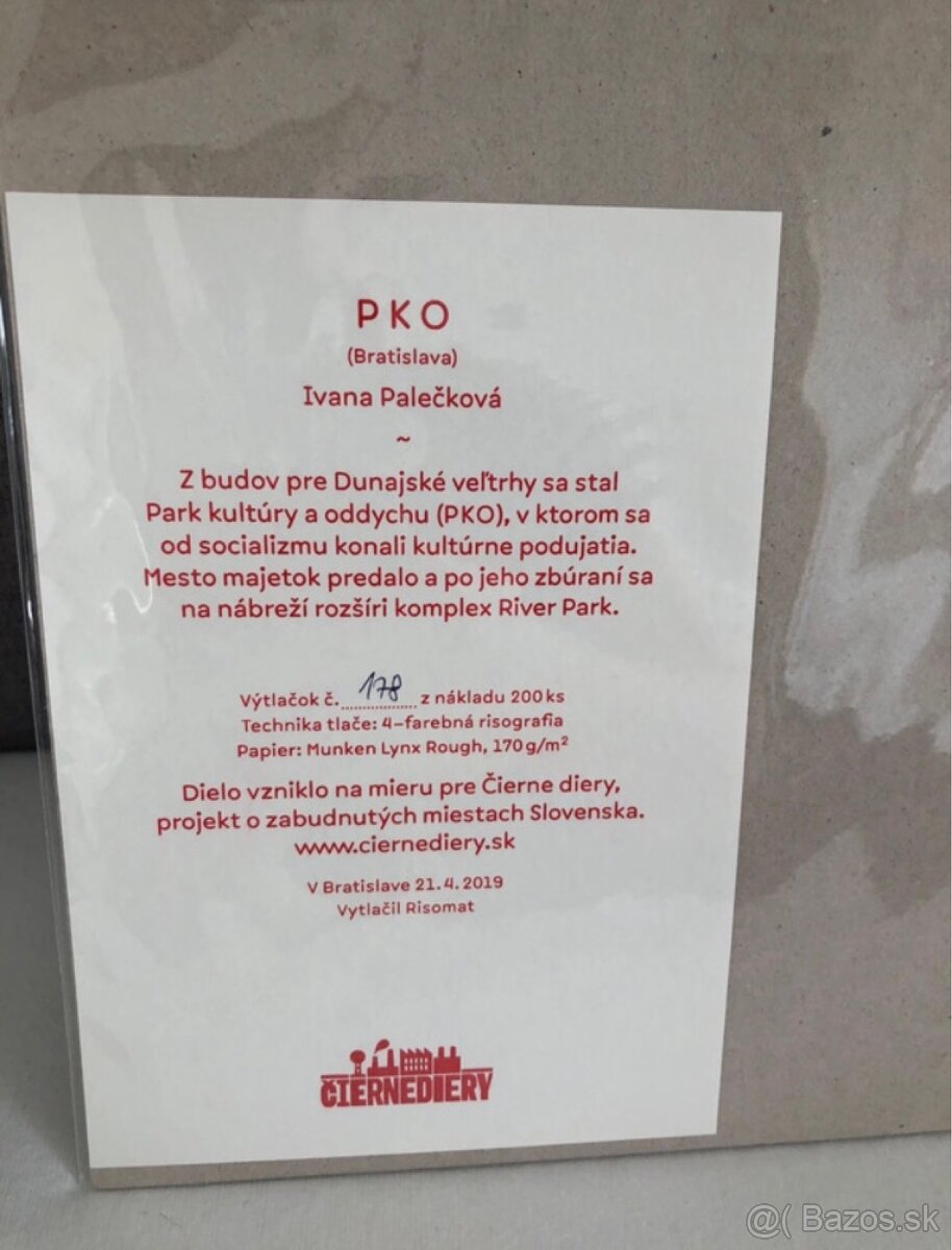 Grafika Čierne diery PKO - 2