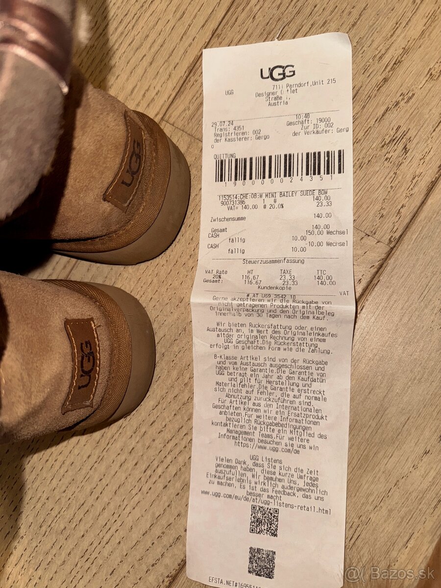 Original UGG, ešte v záruke, veľkosť 39 - 2